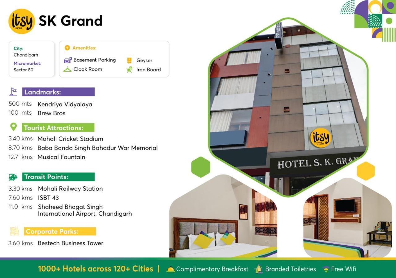Hotel Itsy By Treebo - Sk Grand - Sector 80 Mohali Sohāna Esterno foto